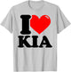 I LOVE Kia T-Shirt - T-Shirt | Ash