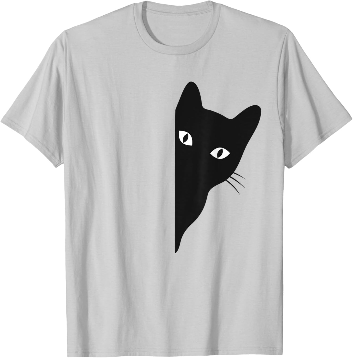 Black-Cat Coming Out Funny Peek a Boo Peeking Pet Women T-Shirt - T-Shirt | Ash