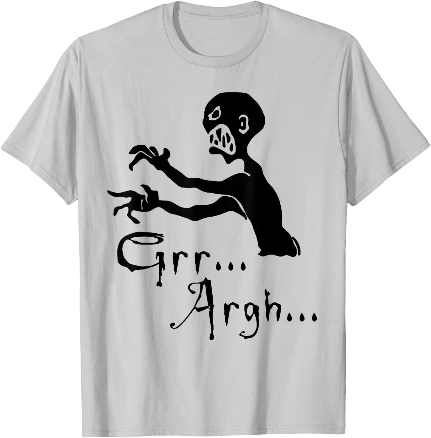 Zombie grr argh T-Shirt - T-Shirt | Ash