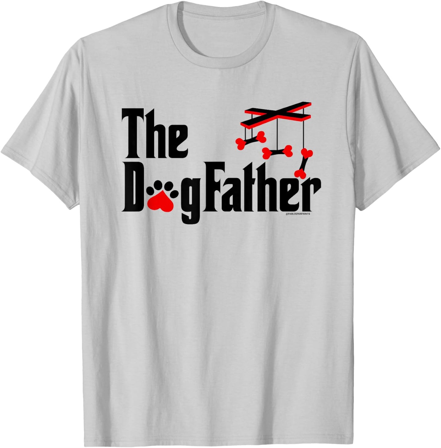 The DogFather - Funny cute Dog Fathers Day Dad Doggo T-Shirt - T-Shirt | Ash