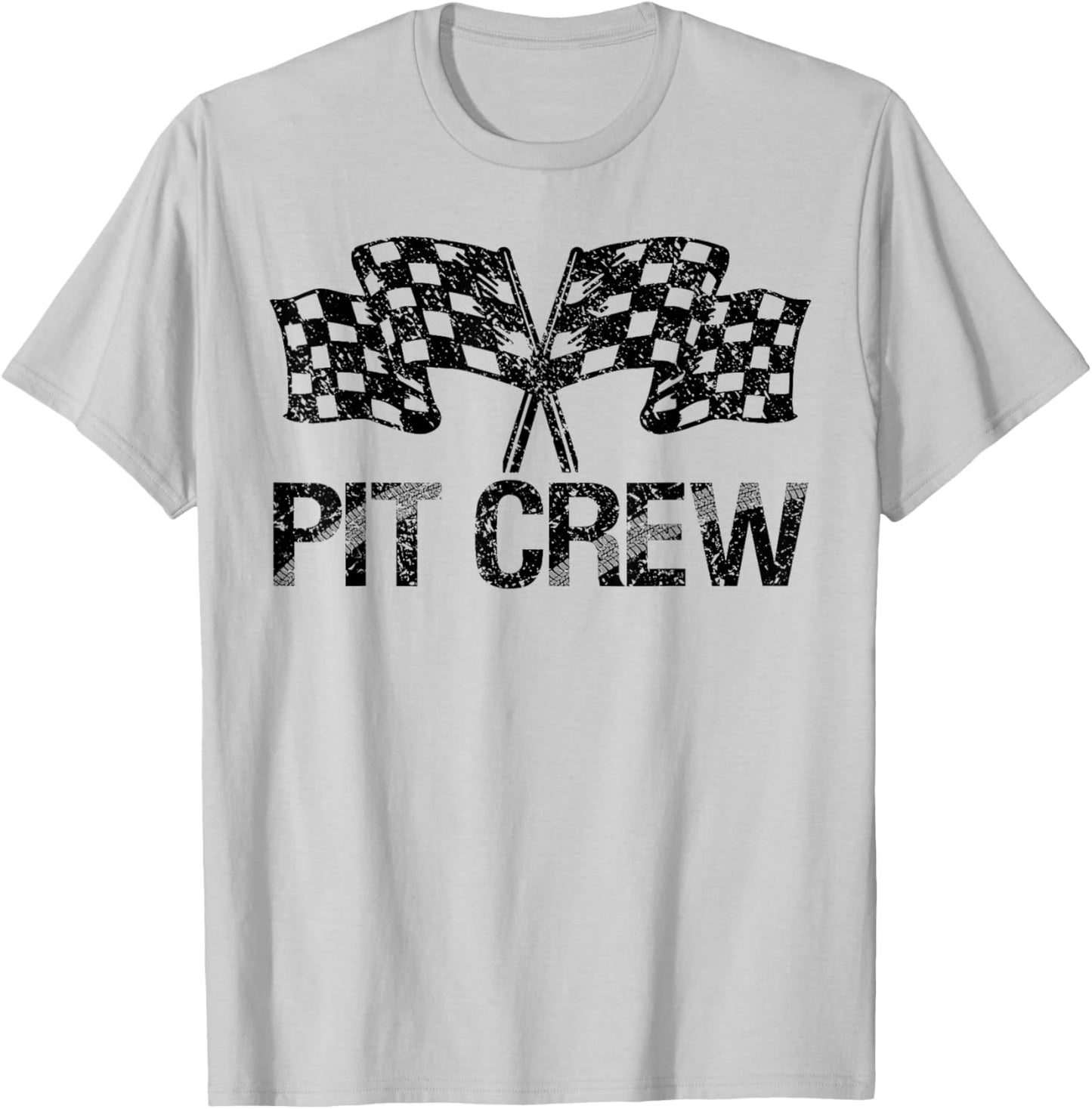 Pit Crew for Race Car Parties T-Shirt - T-Shirt | Ash