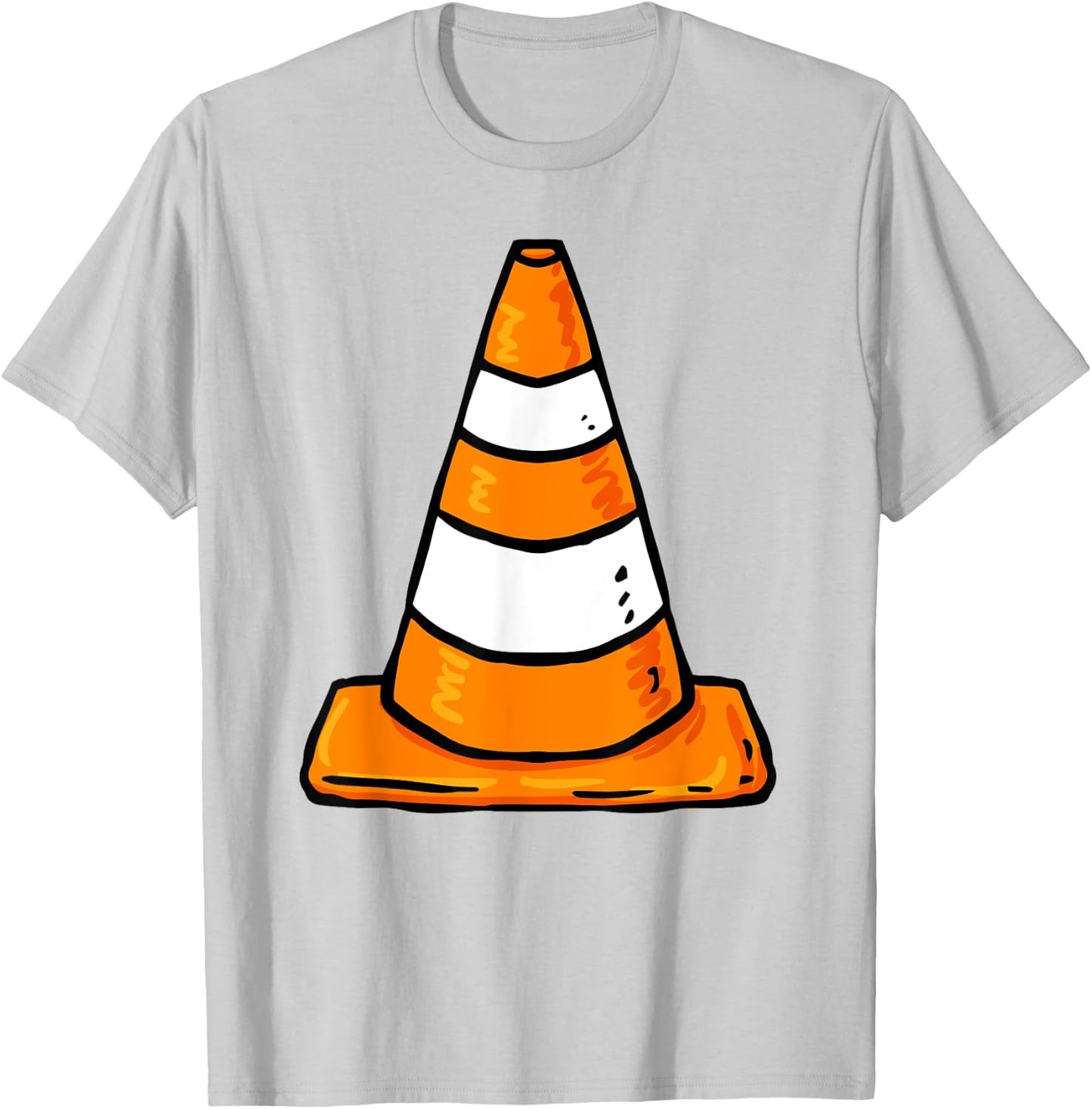 Traffic Cone Costume Group Matching Family Costume T-Shirt - T-Shirt | Ash