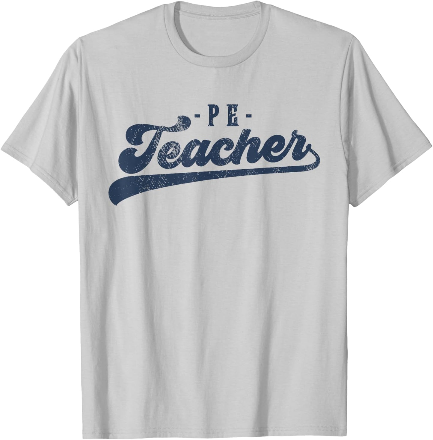 PE Teacher Cute Vintage Graphic Physical Education Teacher T-Shirt - T-Shirt | Ash