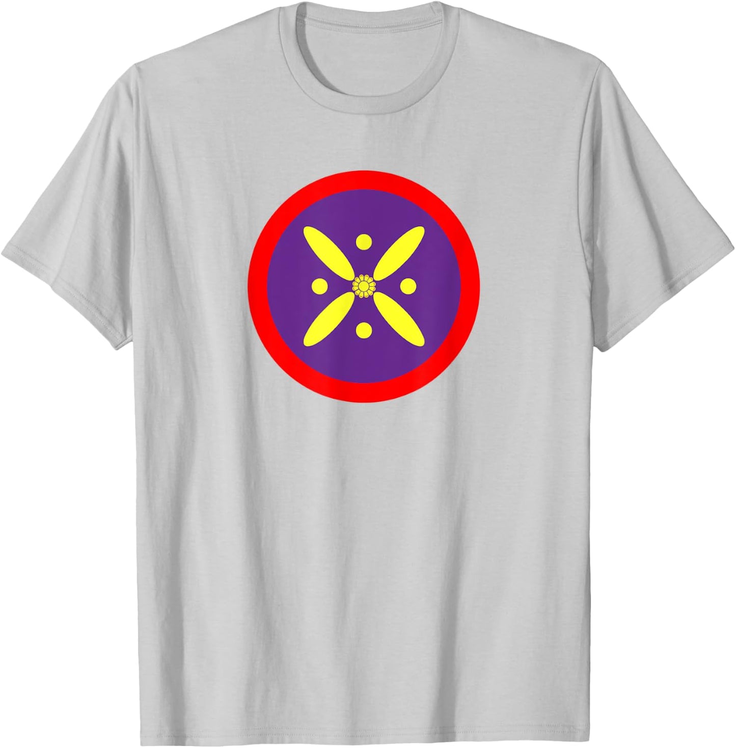 Derafsh Kaviani, lotus flower, Iranian history, flag, badge T-Shirt - T-Shirt | Ash