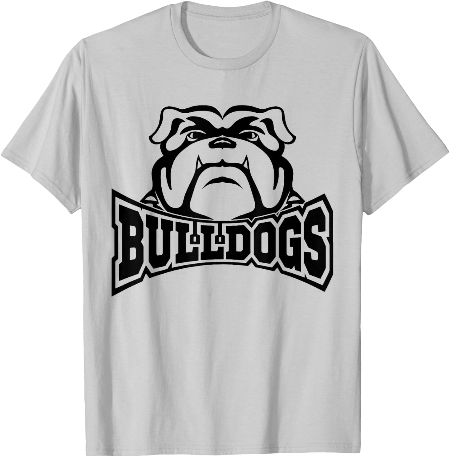 Bulldogs Teacher Student School Sports Fan Team Spirit T-Shirt - T-Shirt | Ash