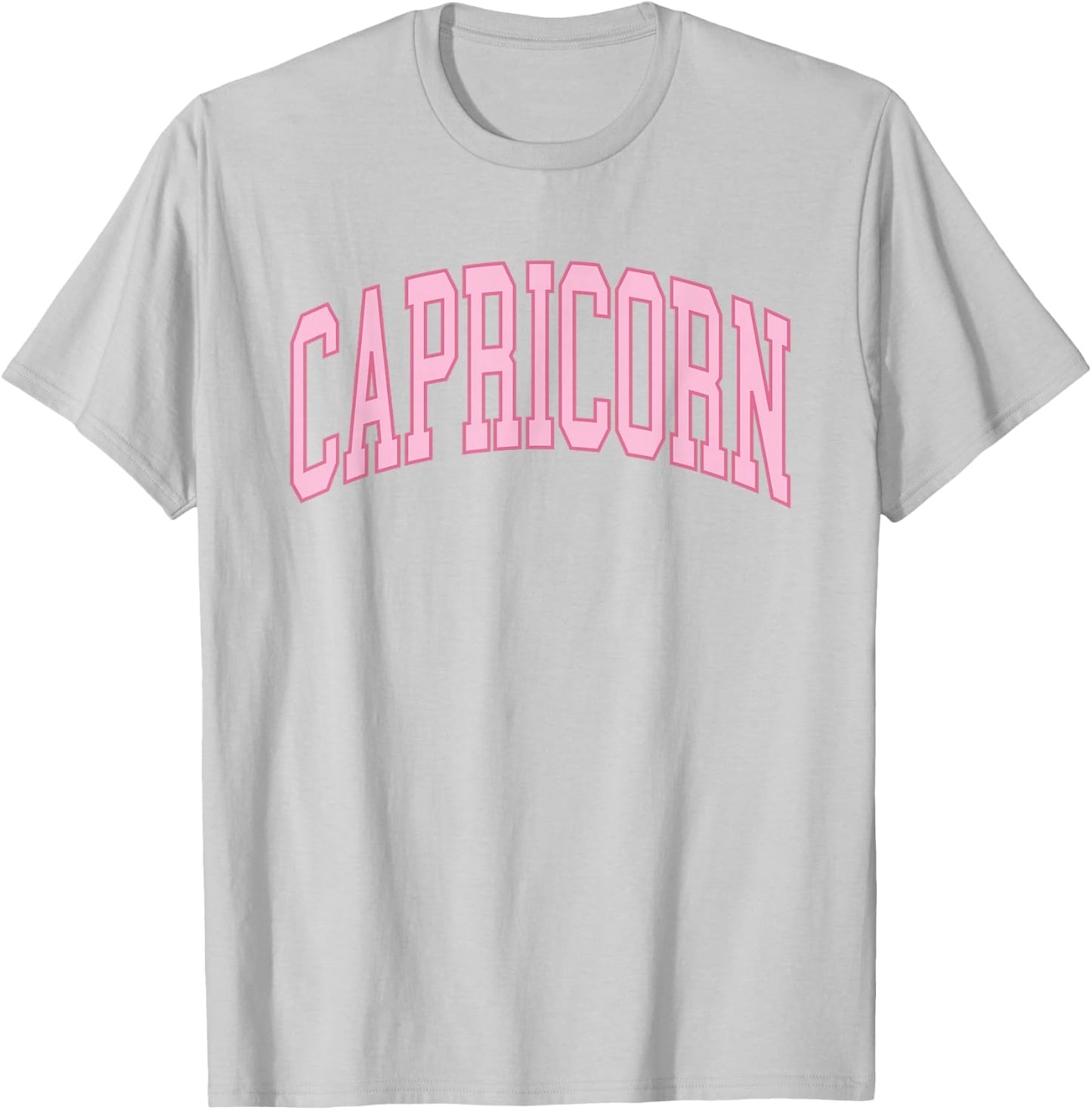 Capricorn Zodiac Horoscope Pink Retro Preppy Throwback Women T-Shirt - T-Shirt | Ash