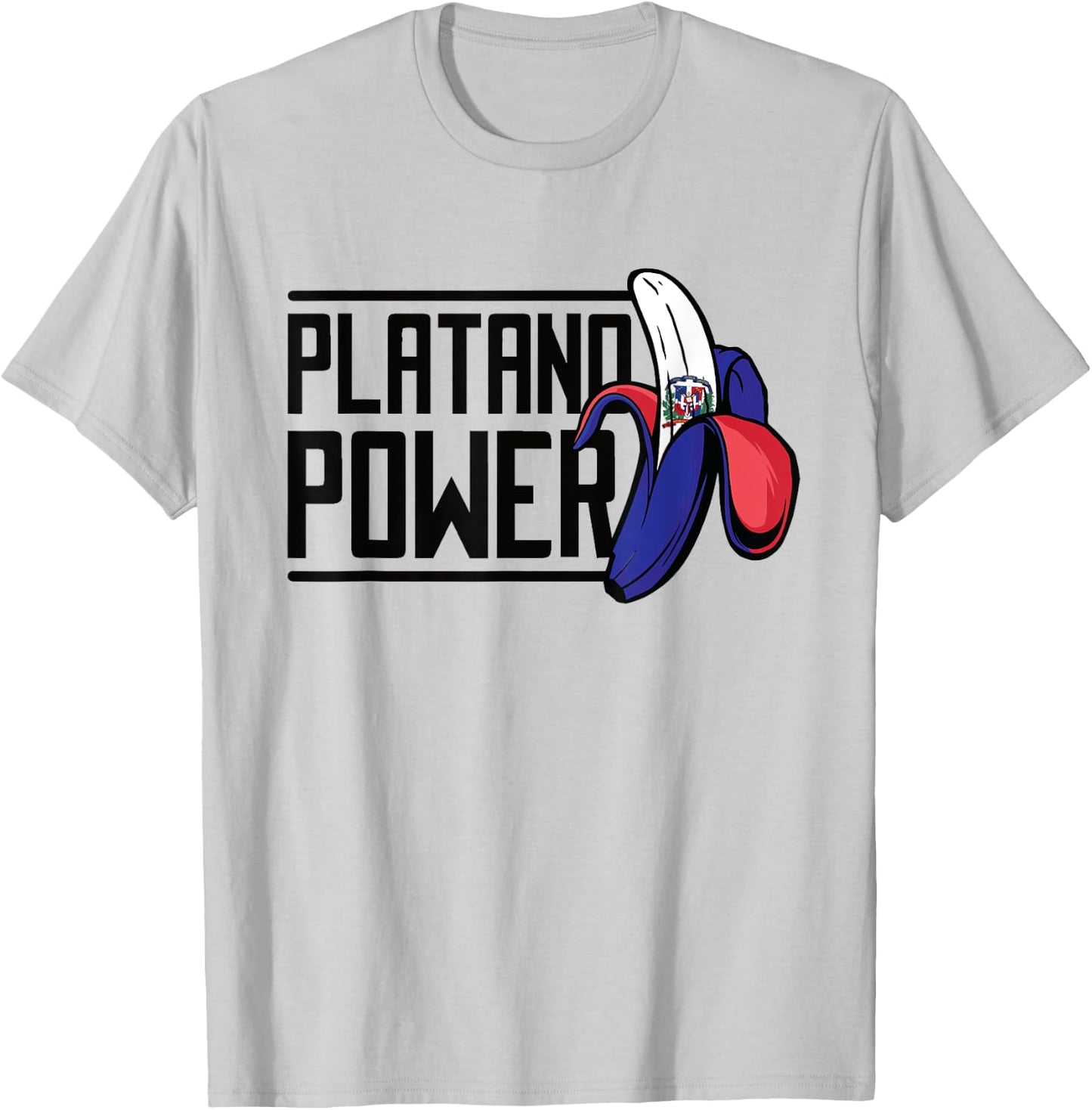 Dominican Republic Platano Power T-Shirt - T-Shirt | Ash