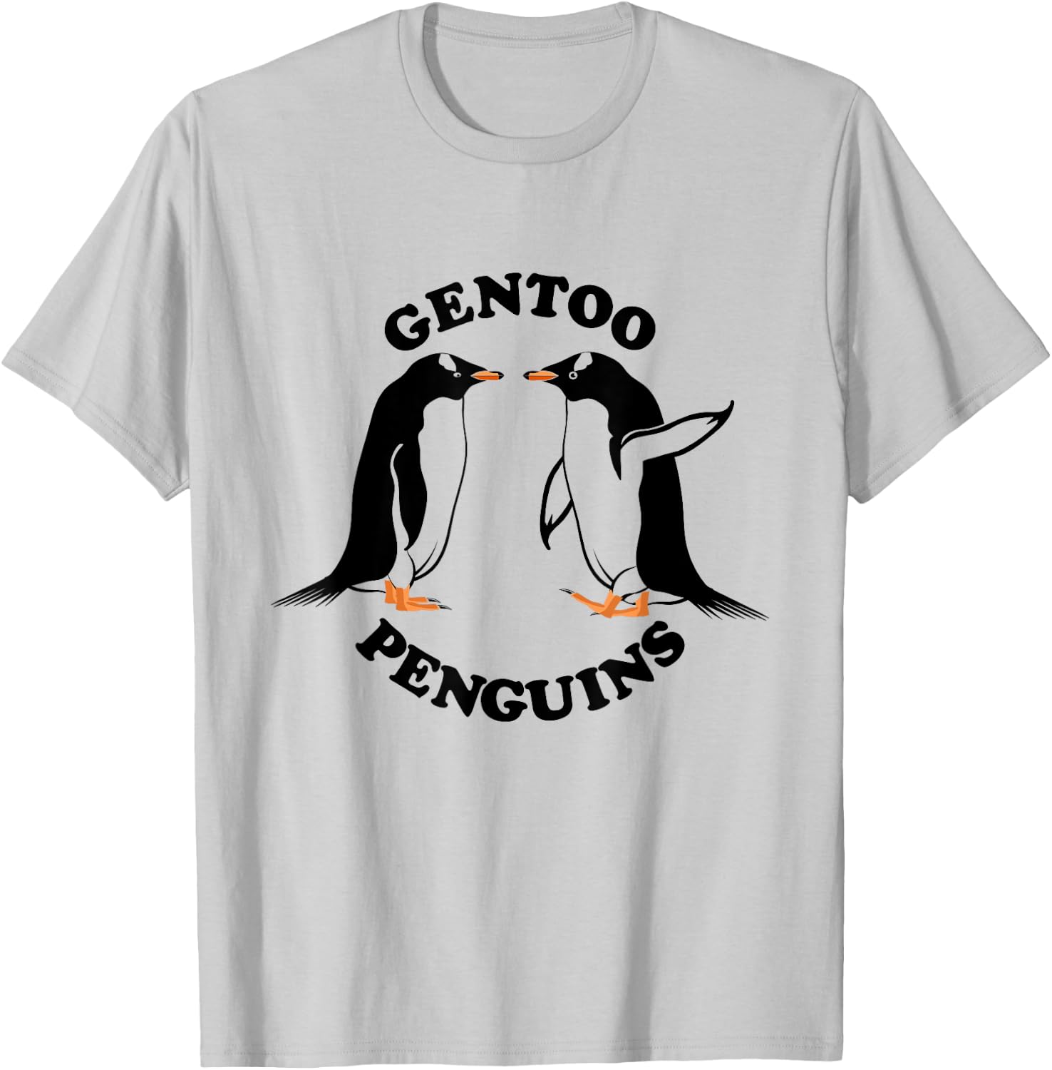 Gentoo Penguins T-Shirt - T-Shirt | Ash