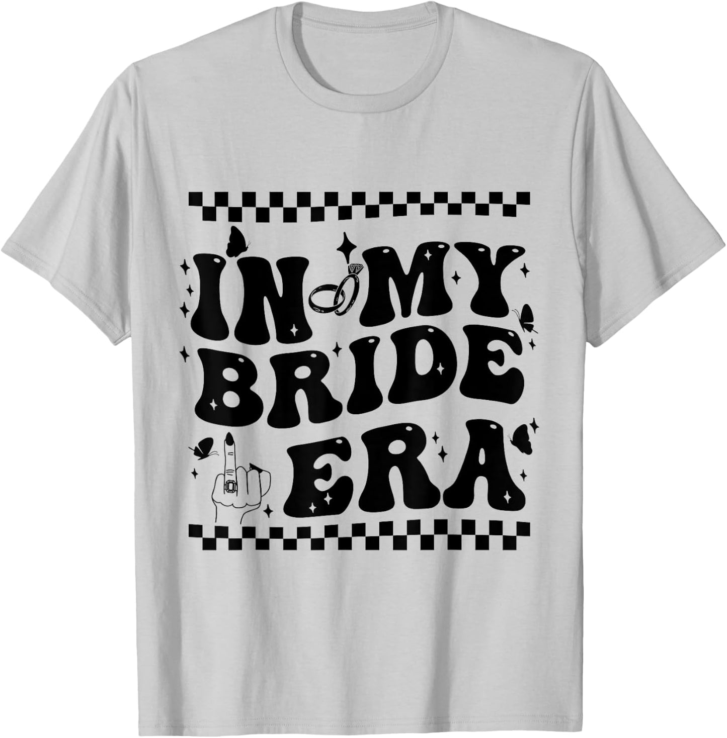 In My Bride Era Groovy Bride Bachelorette Party Bridesmaid T-Shirt - T-Shirt | Ash