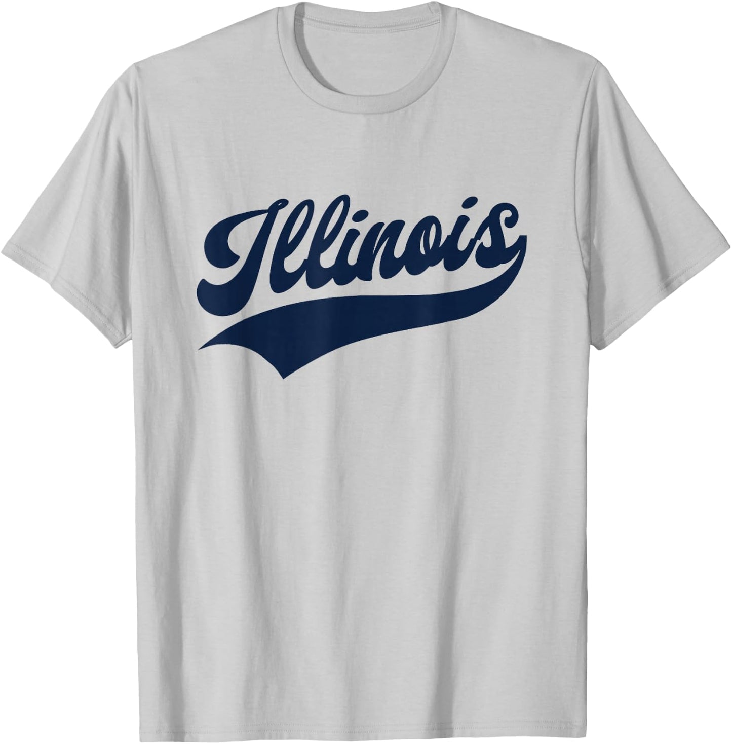 Illinois - Retro/Throwback Design - Classic T-Shirt - T-Shirt | Ash