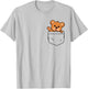 Teddy Bear in Breast Pocket Funny Cute Bears Men Women Kids T-Shirt - T-Shirt | Ash