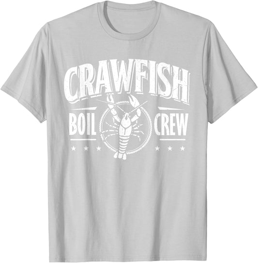Crawfish Boil Crew Shirt Cajun Crayfish Party 2025 Men Team T-Shirt - T-Shirt | Ash