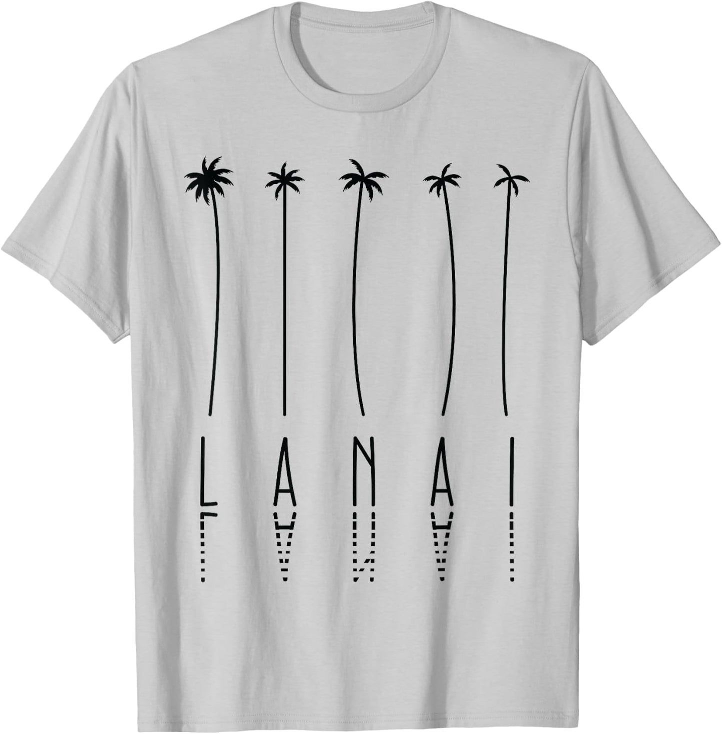 Palm Tree Vacation - Island USA Lanai T-Shirt - T-Shirt | Ash