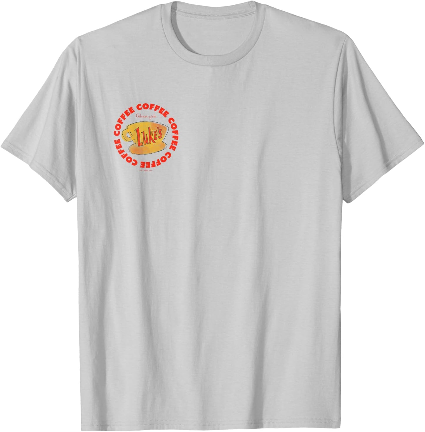 Gilmore Girls - Lukes Coffee Circle T-Shirt - T-Shirt | Ash