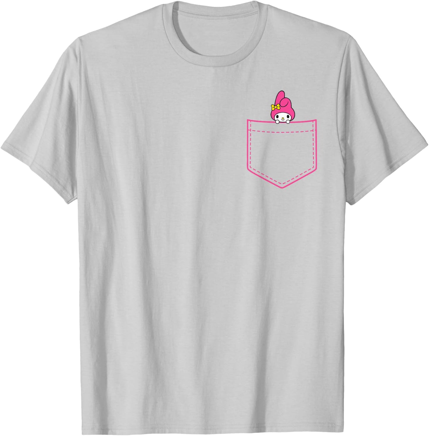 My Melody Chest Pocket T-Shirt - T-Shirt | Ash