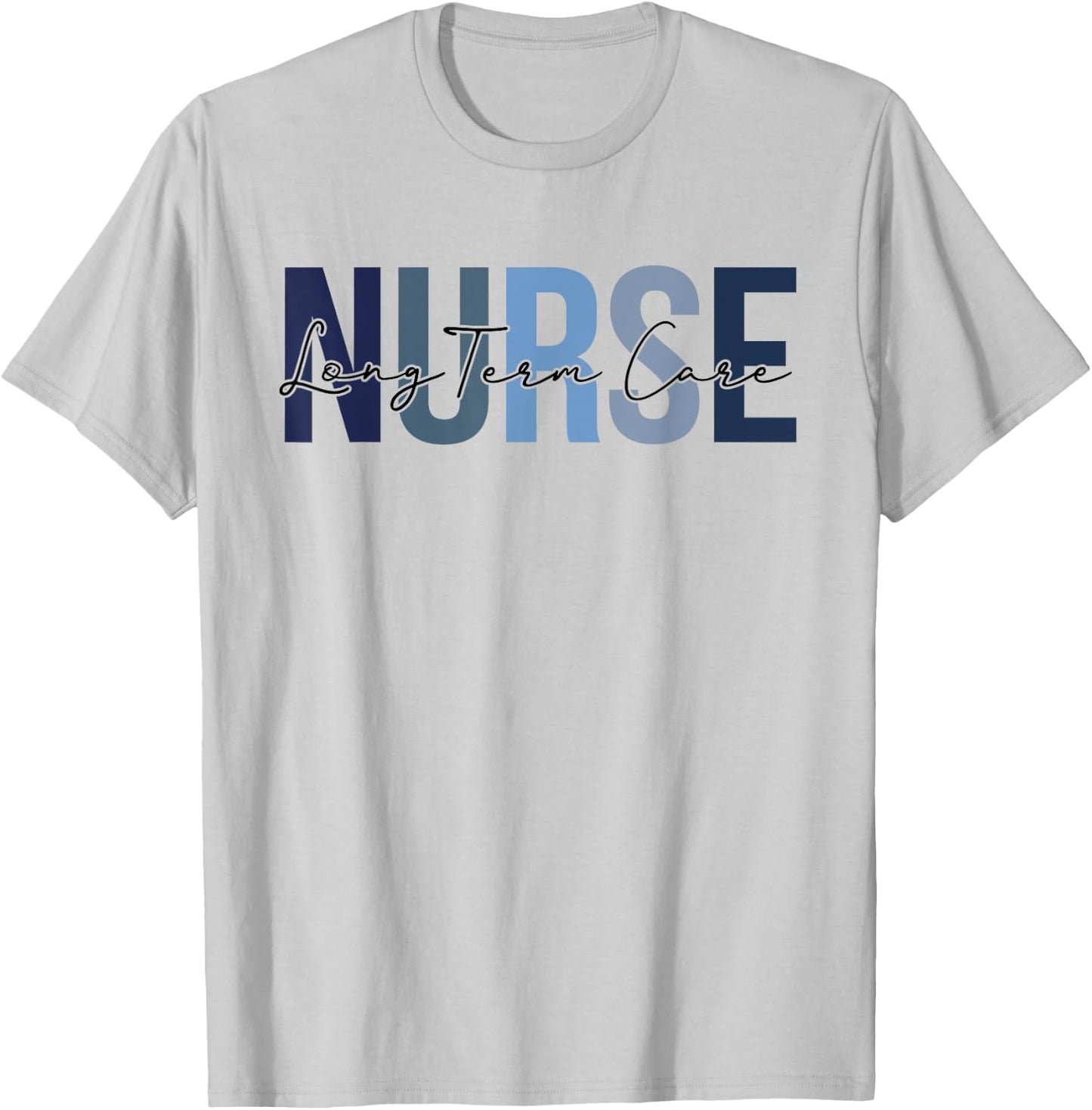 Retro Long-Term Care Nurse Gifts Nursing Apparel T-Shirt - T-Shirt | Ash