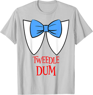Tweedle Dum Costume Halloween Fairytale Character T-Shirt - T-Shirt | Ash