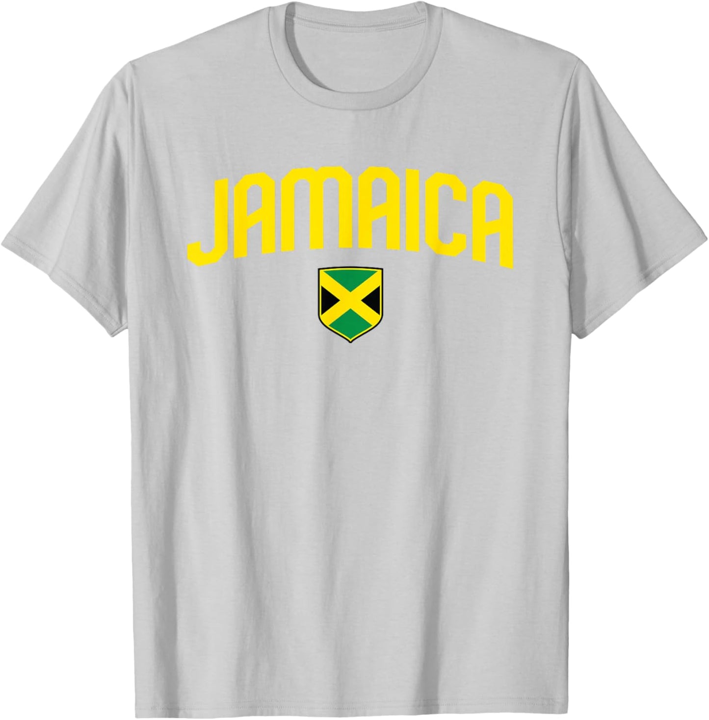 Jamaica Flag Jamaican Vintage Athletic Throwback Souvenir T-Shirt - T-Shirt | Ash