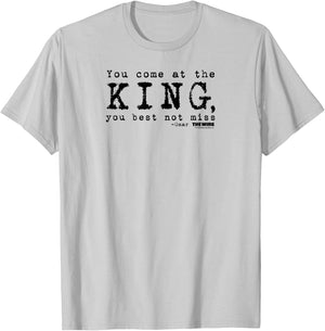 The Wire Come At The King Omar Quote Adult T-Shirt - T-Shirt | Ash