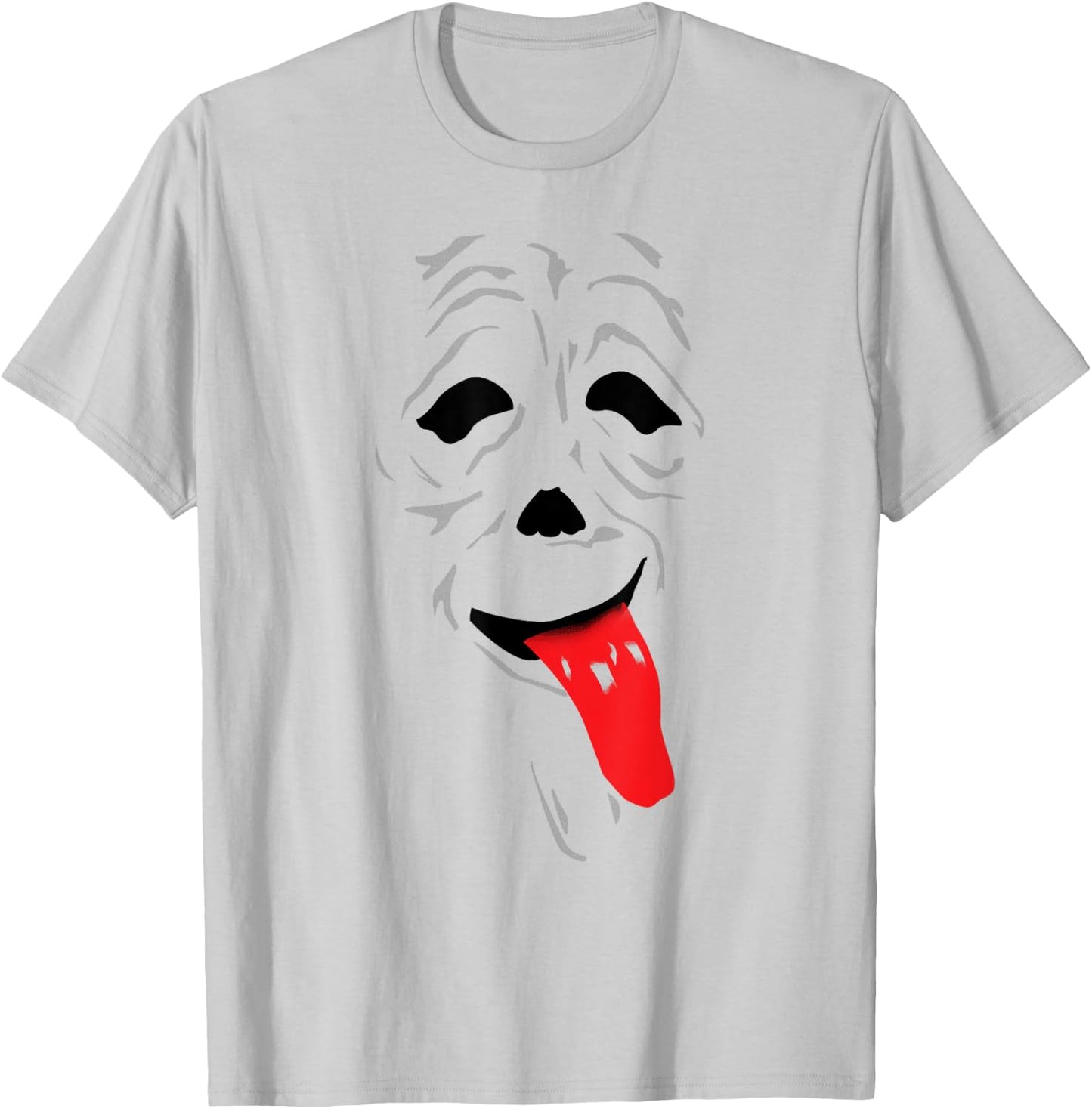 Funny & Scary Ghost - Wassup face Stoner Horror Movie Comedy T-Shirt - T-Shirt | Ash