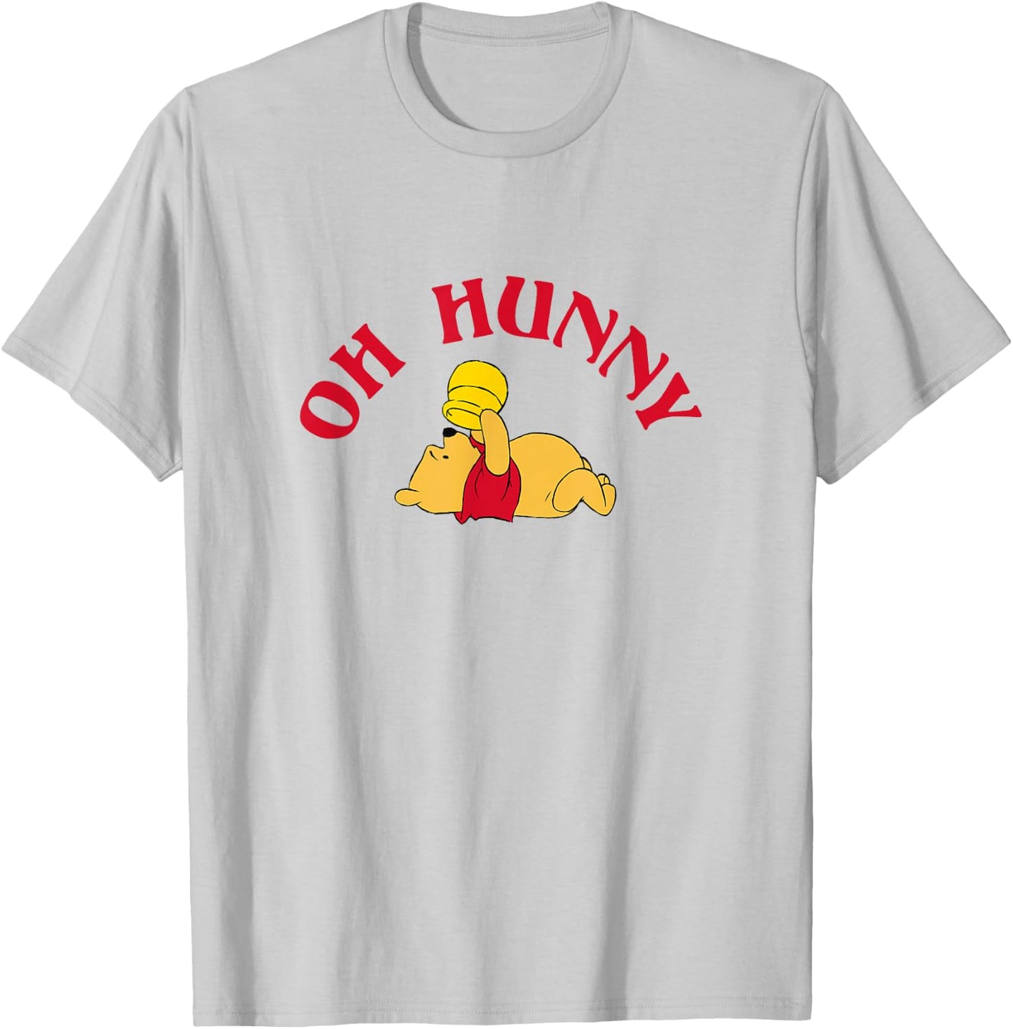 Disney Winnie The Pooh Oh Hunny Sad Pooh with Empty Jar T-Shirt - T-Shirt | Ash