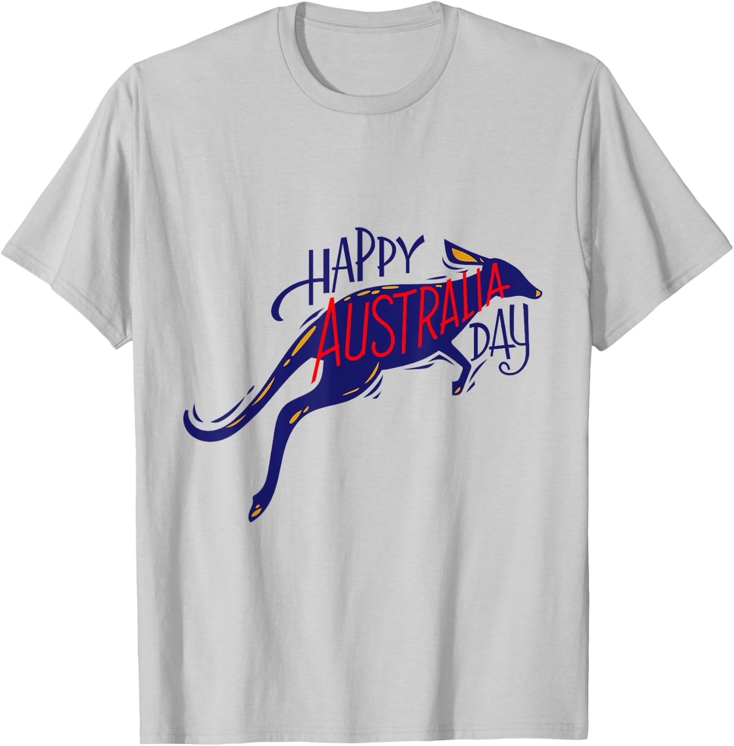 Australia Day Kangaroo Australia Proud Aussie Roo Kangaroo T-Shirt - T-Shirt | Ash