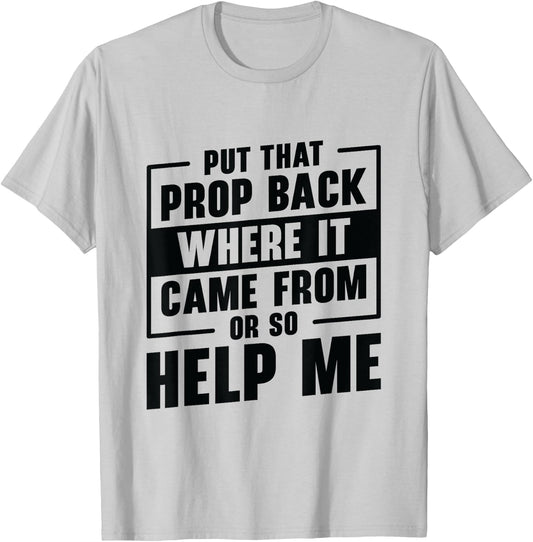 Stage Crew Theatre Manager Theater Actor Staff Member Drama T-Shirt - T-Shirt | Ash