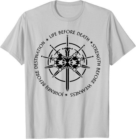 Life Before Death Strength Before Weakness T-Shirt - T-Shirt | Ash
