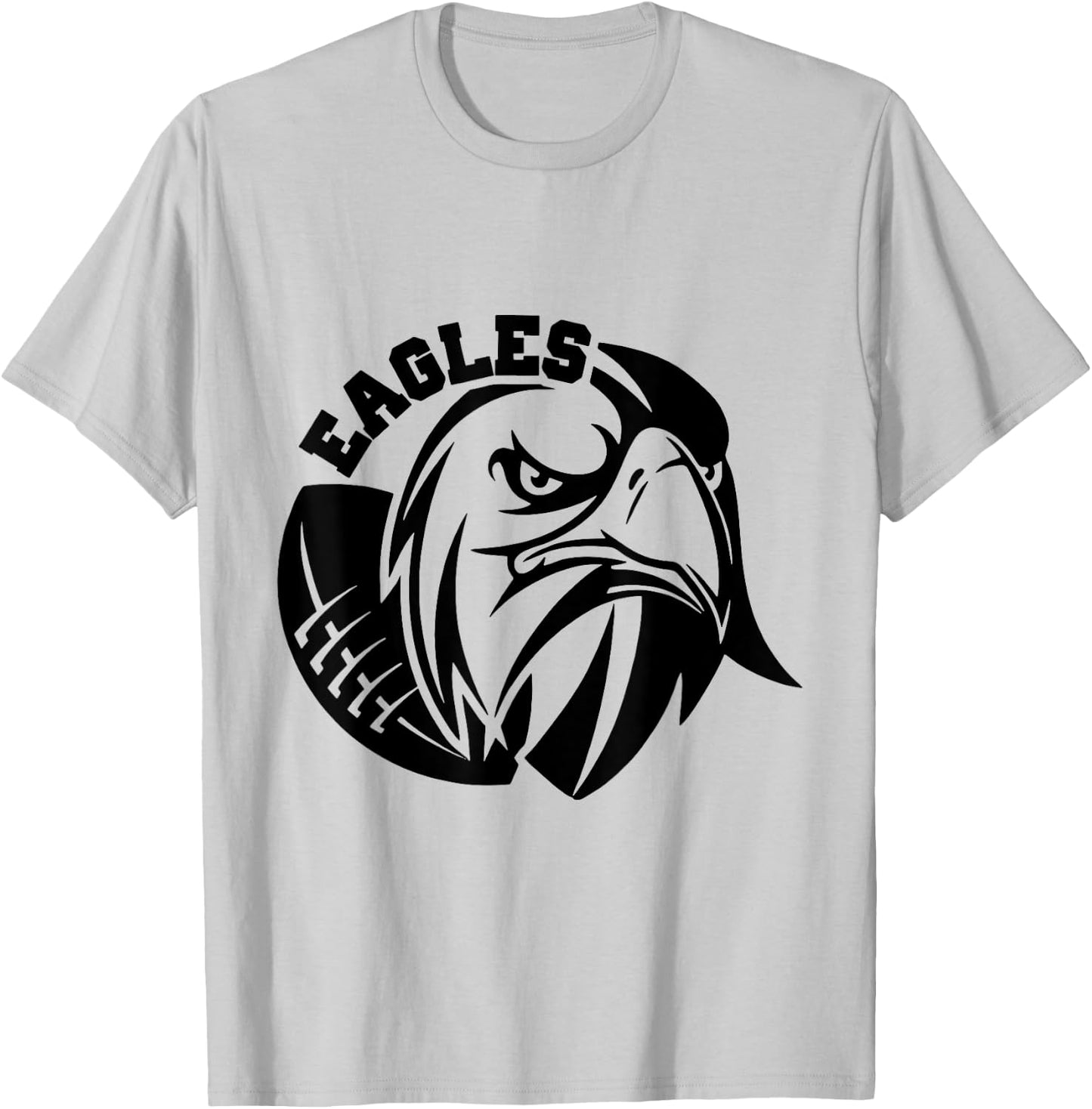 Eagles School Sports Fan Team Spirit T-Shirt - T-Shirt | Ash