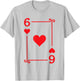 Playing Card Costume - 6 Hearts Card - Six Card T-Shirt - T-Shirt | Ash