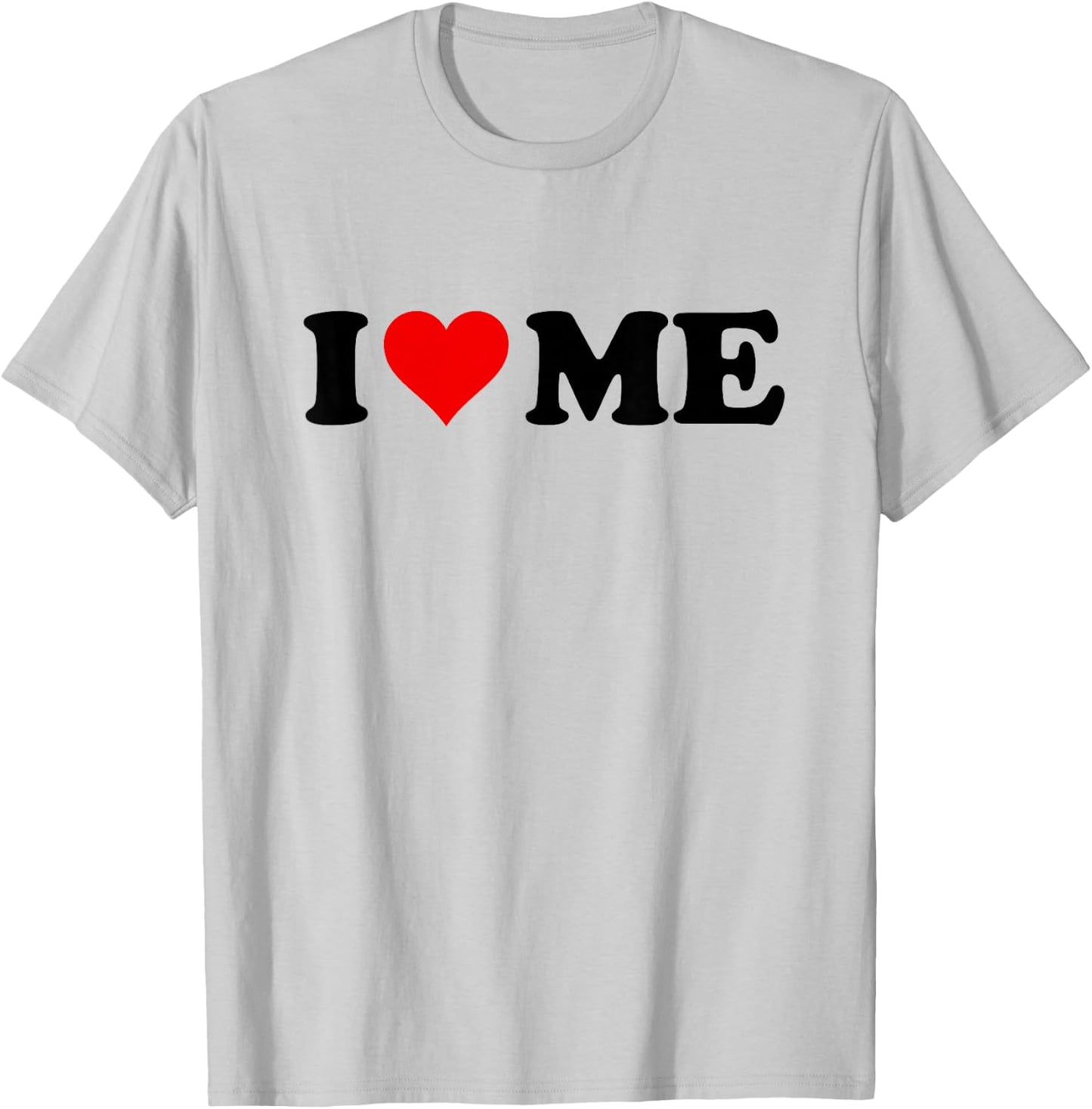 Red Heart I Love Me T-Shirt - T-Shirt | Ash