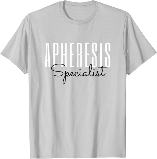 Apheresis Specialist Apheresis Squad Nephrology Nursing T-Shirt - T-Shirt | Ash