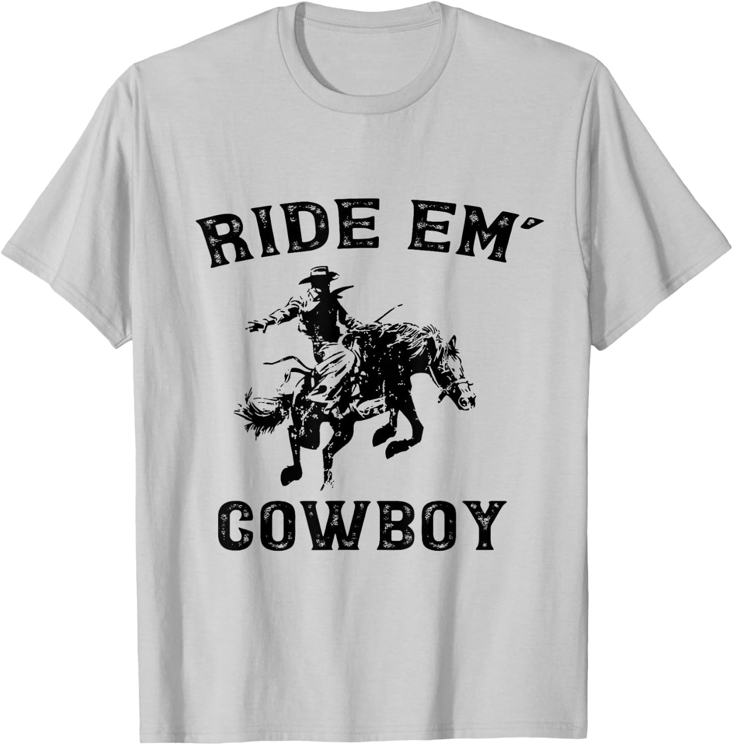 Cowboy Horse Rider Animal Gifts Women Girls Kids Boy T-Shirt - T-Shirt | Ash