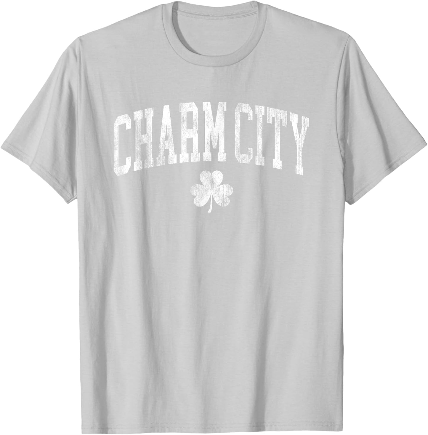Charm City Baltimore Maryland St Patricks Day Clover green T-Shirt - T-Shirt | Ash