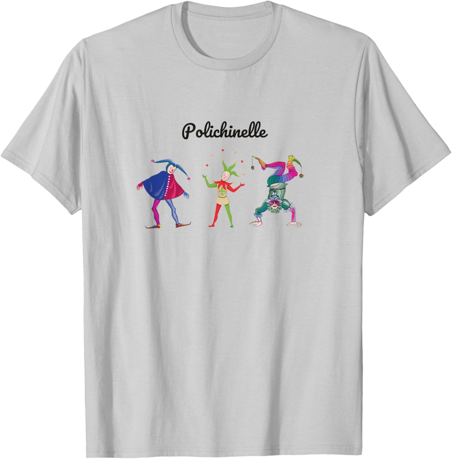 POLICHINELLE NUTCRACKER Christmas Ballet Dancer Graphic T-Shirt - T-Shirt | Ash