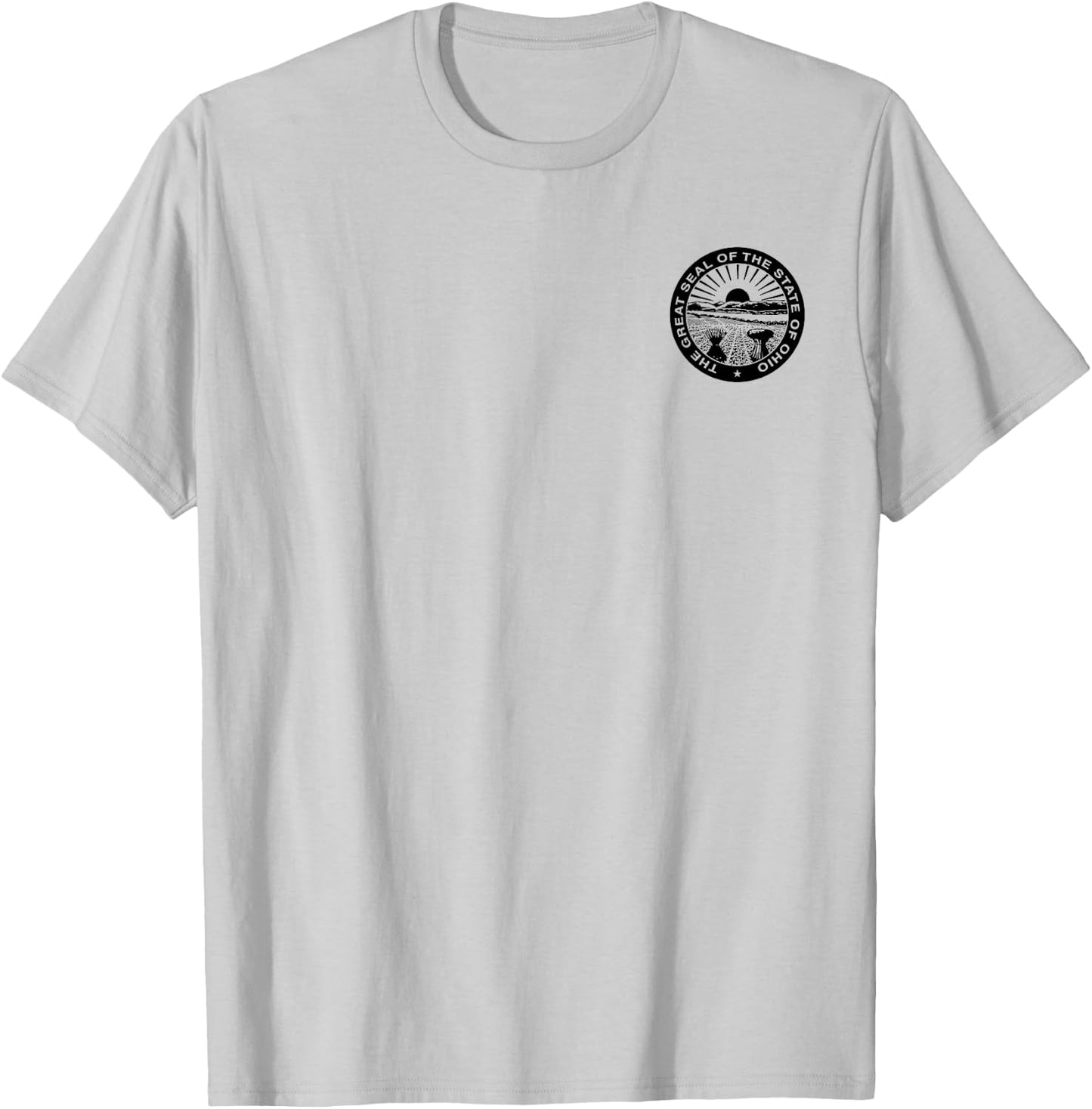 Ohio State Seal Flag T-Shirt - T-Shirt | Ash