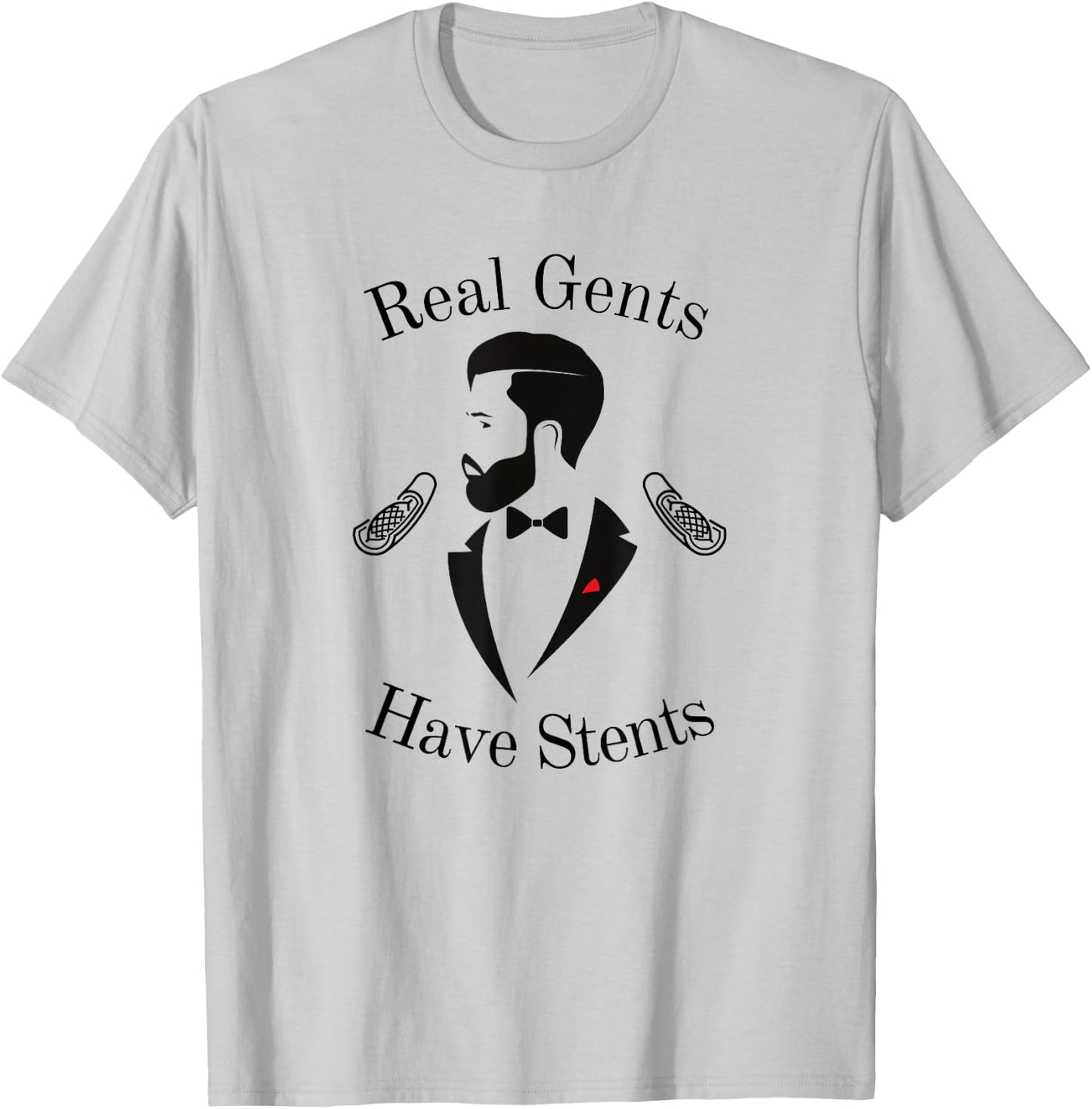 After Heart Surgery Real Gents Have Stents Recovery T-Shirt - T-Shirt | Ash