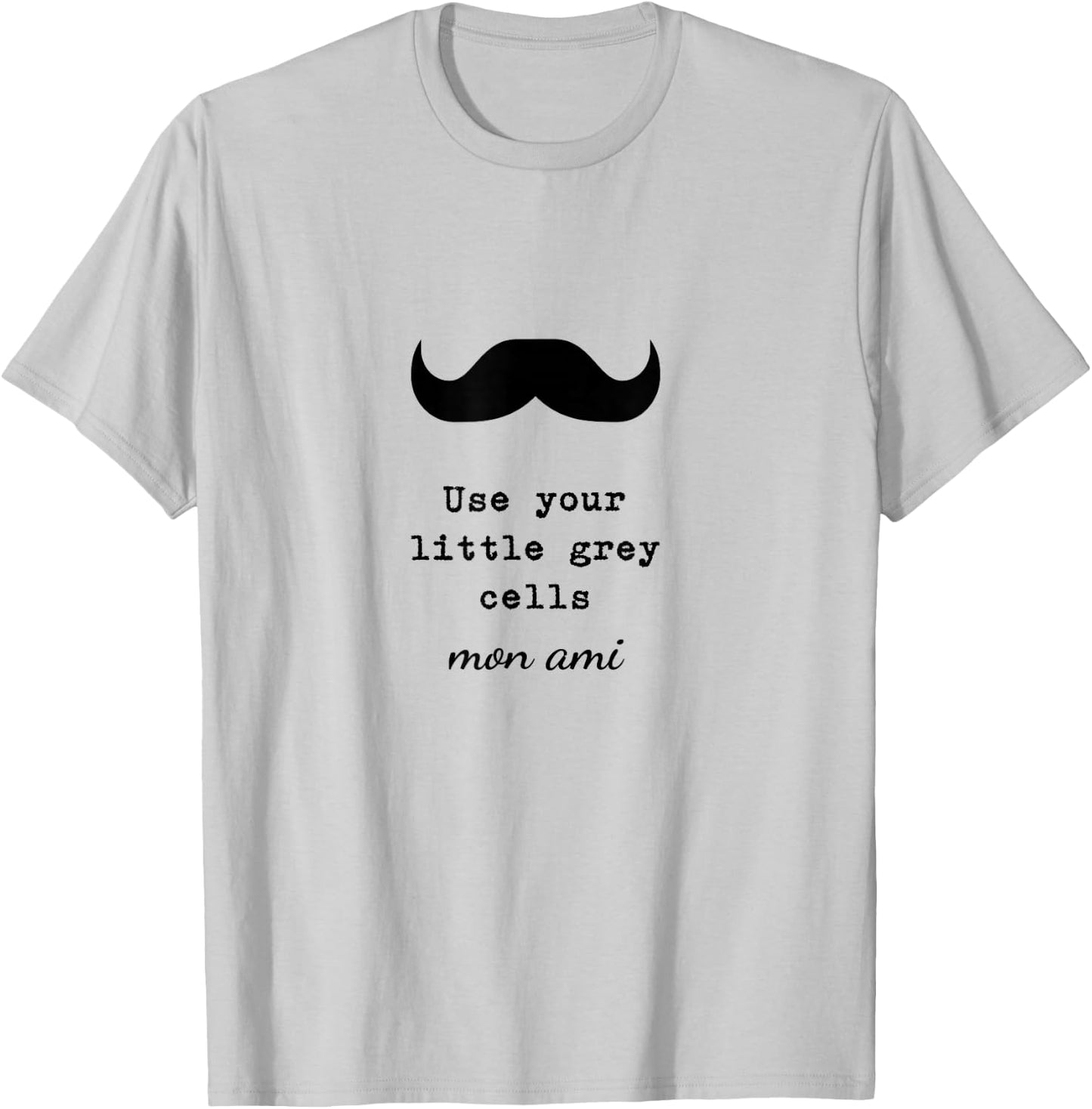 Poirot, Use Your Little Grey Cells, Books T-Shirt - T-Shirt | Ash