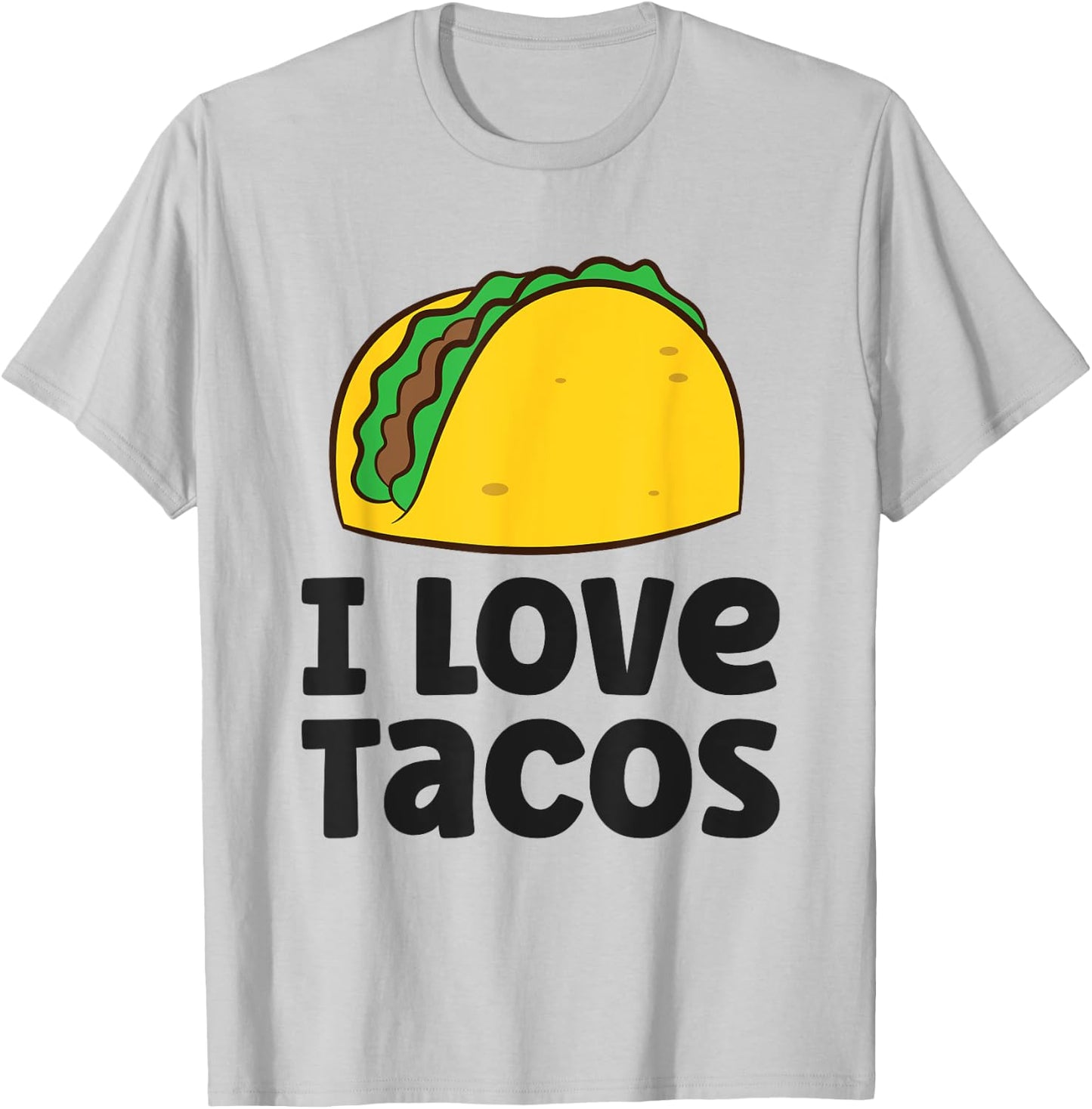I Love Tacos T-Shirt - T-Shirt | Ash