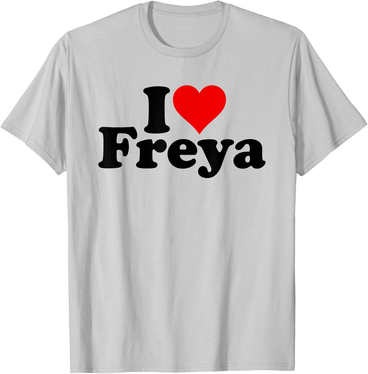 I Love Heart Freya T-Shirt - T-Shirt | Ash