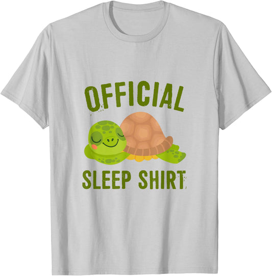 Official sleep shirt turtle turtles T-Shirt - T-Shirt | Ash