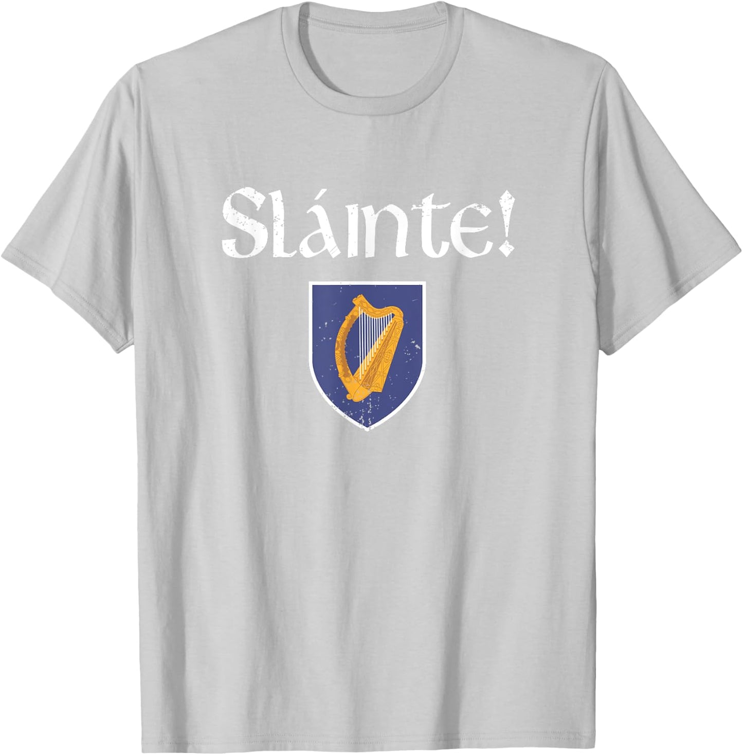 Slainte Shirt Coat of Arms Irish Patriotic St Patrick' Day Men T-Shirt - T-Shirt | Ash