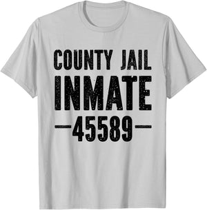 Halloween County Jail Inmate Prisoner Costume Party T-Shirt - T-Shirt | Ash