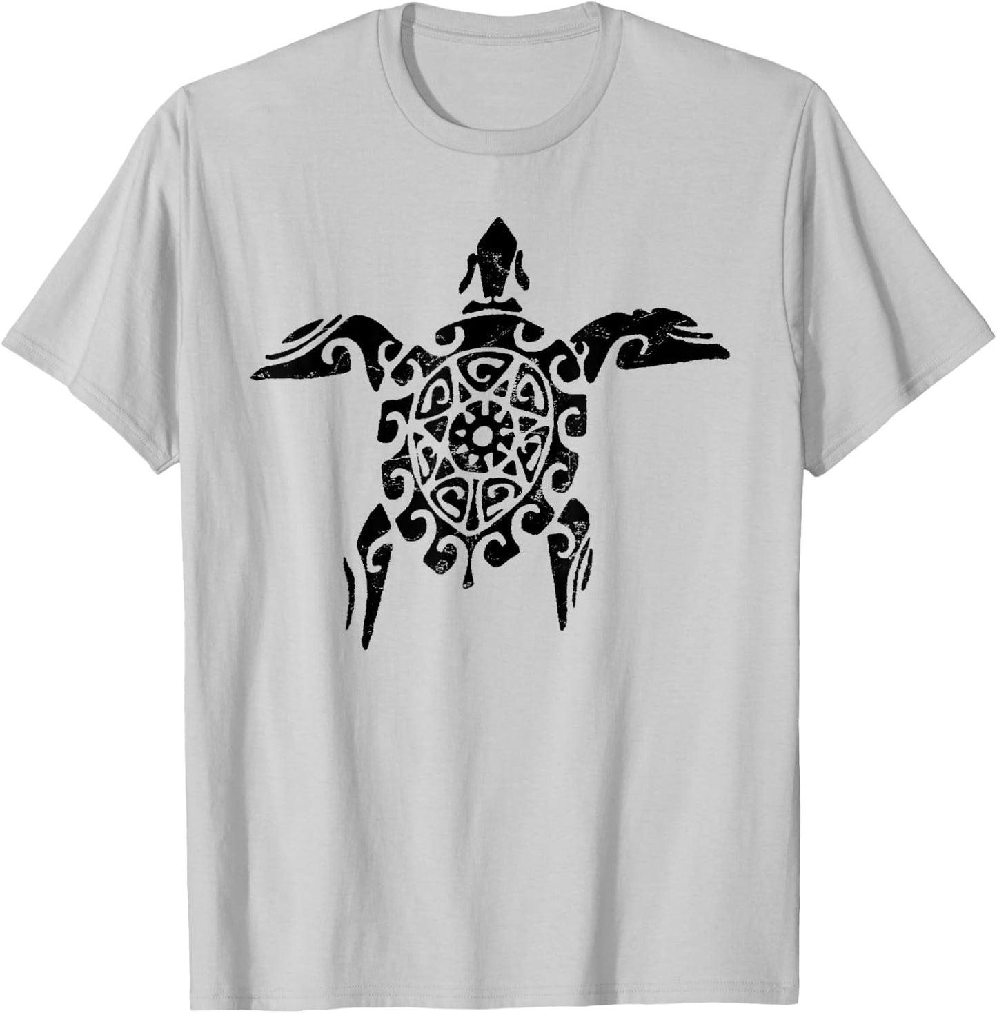Sea Turtle Vintage Retro Tribal Throwback Vacation T-Shirt - T-Shirt | Ash