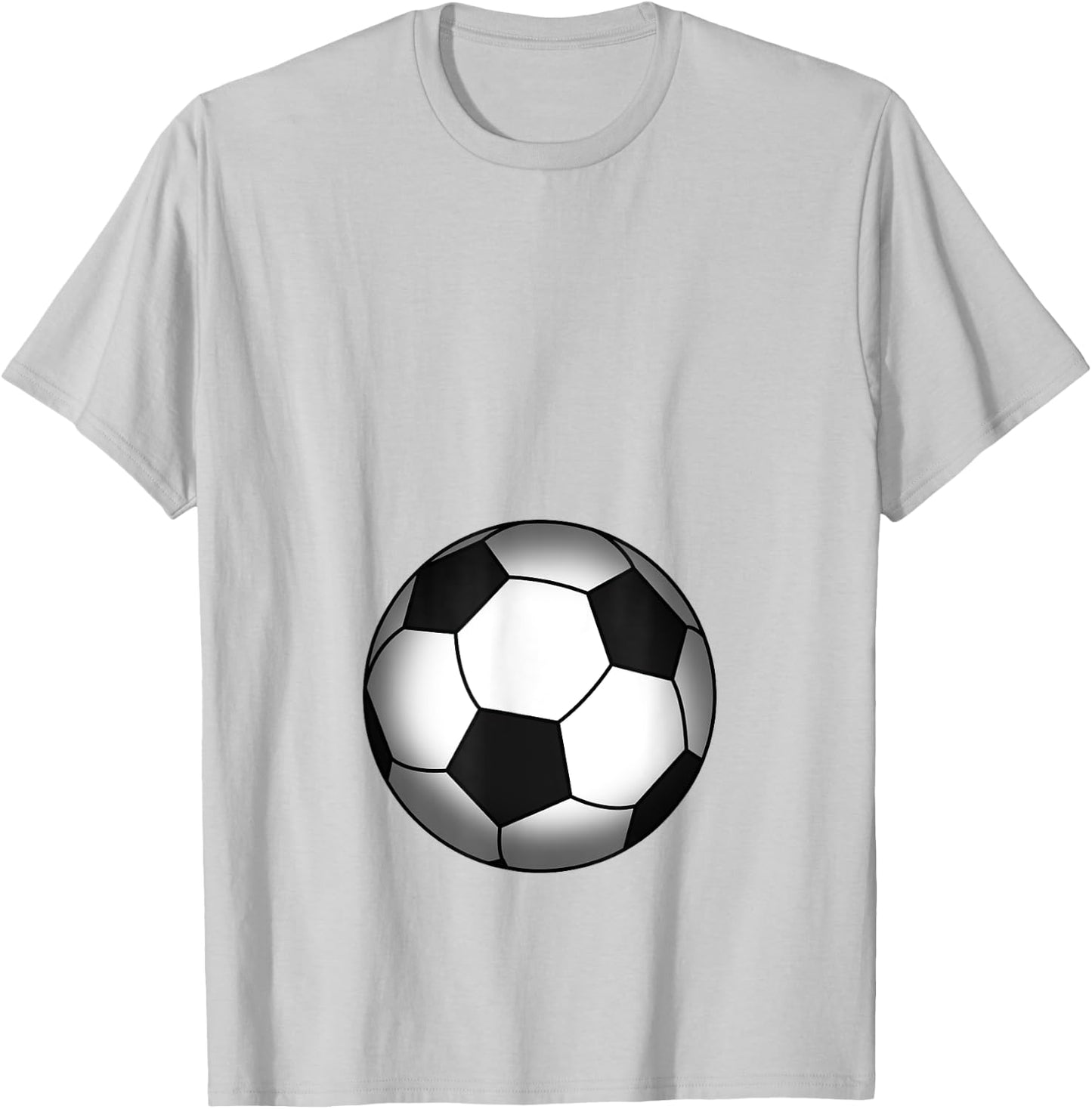 Funny Soccer Player Belly Pregnant Mama T-Shirt - T-Shirt | Ash
