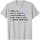 An A and B Conversation, How About You C Your Way Out, Joke T-Shirt - T-Shirt | Ash