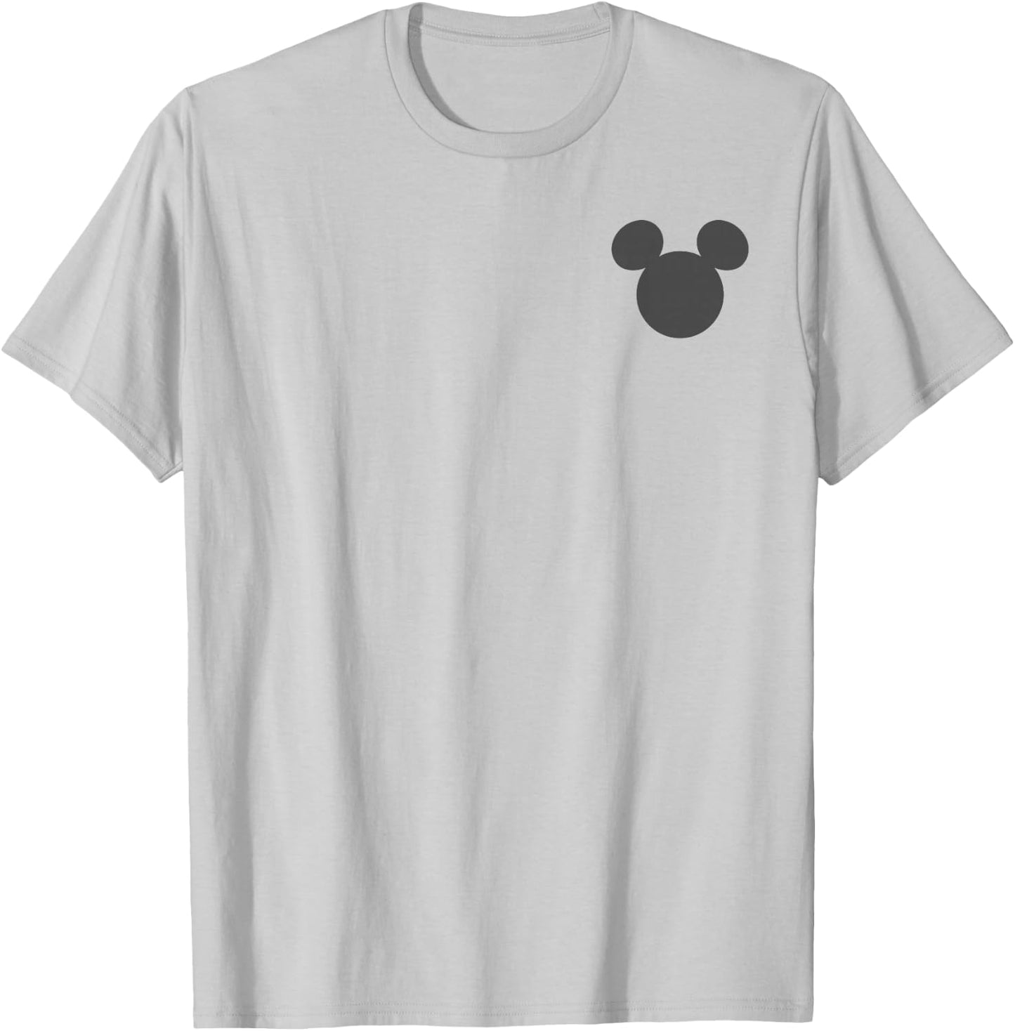 Disney Mickey and Friends Mickey Silhouette Front & Back T-Shirt - T-Shirt | Ash