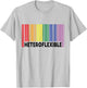 Heteroflexible Funny Yoga Unicorn Queer Ally Gay Pride Stuff T-Shirt - T-Shirt | Ash