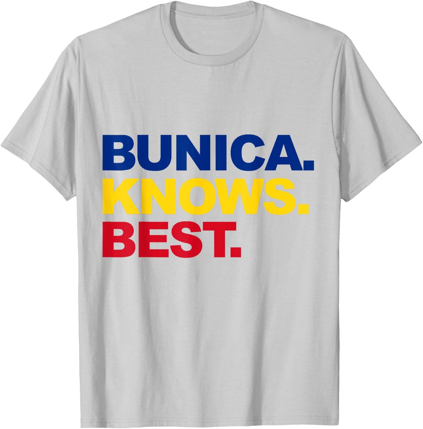 Bunica Tricolor Apparel Proud Romanian Grandma Mother's Day T-Shirt - T-Shirt | Ash