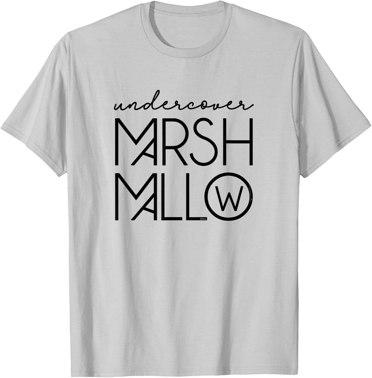 Marshmallow Undercover Costume Cool Alternative T-Shirt - T-Shirt | Ash